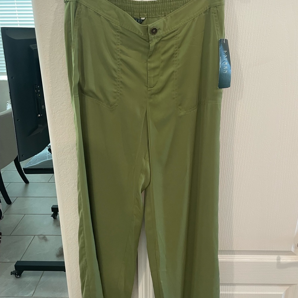 NWT Ralph Lauren M Medium Green Pants
